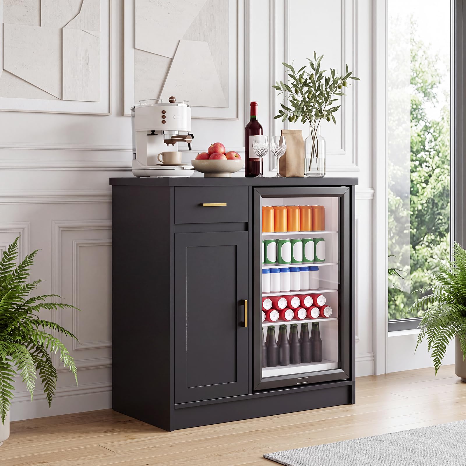 Home Bar Setup - Armário de Bar Estilo Fazenda de