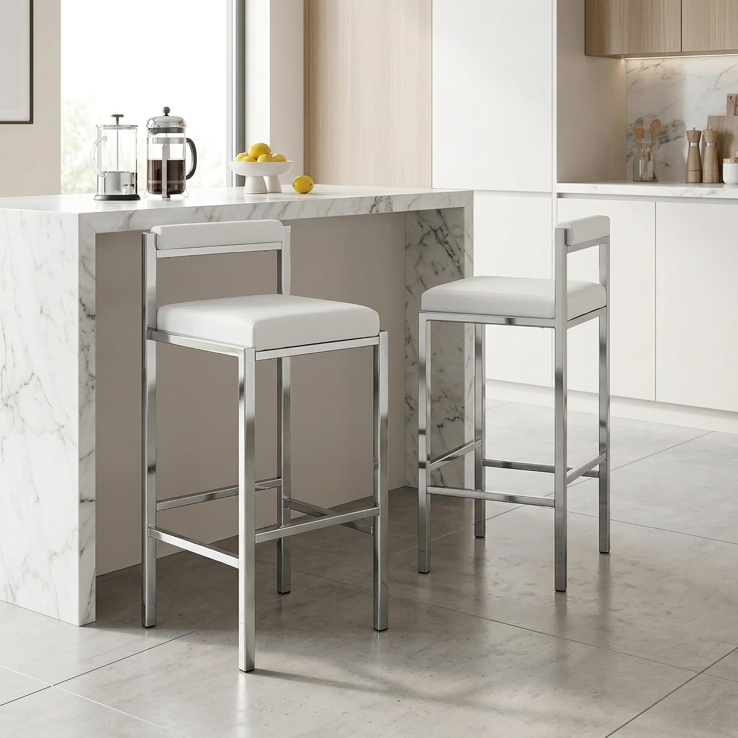 Home Bar Stools - Conjunto de 2 Banquetas de Bar,