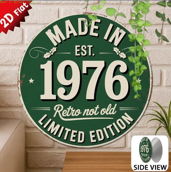 Home Bar Cafe - Placa de Metal Redonda Plana 2D