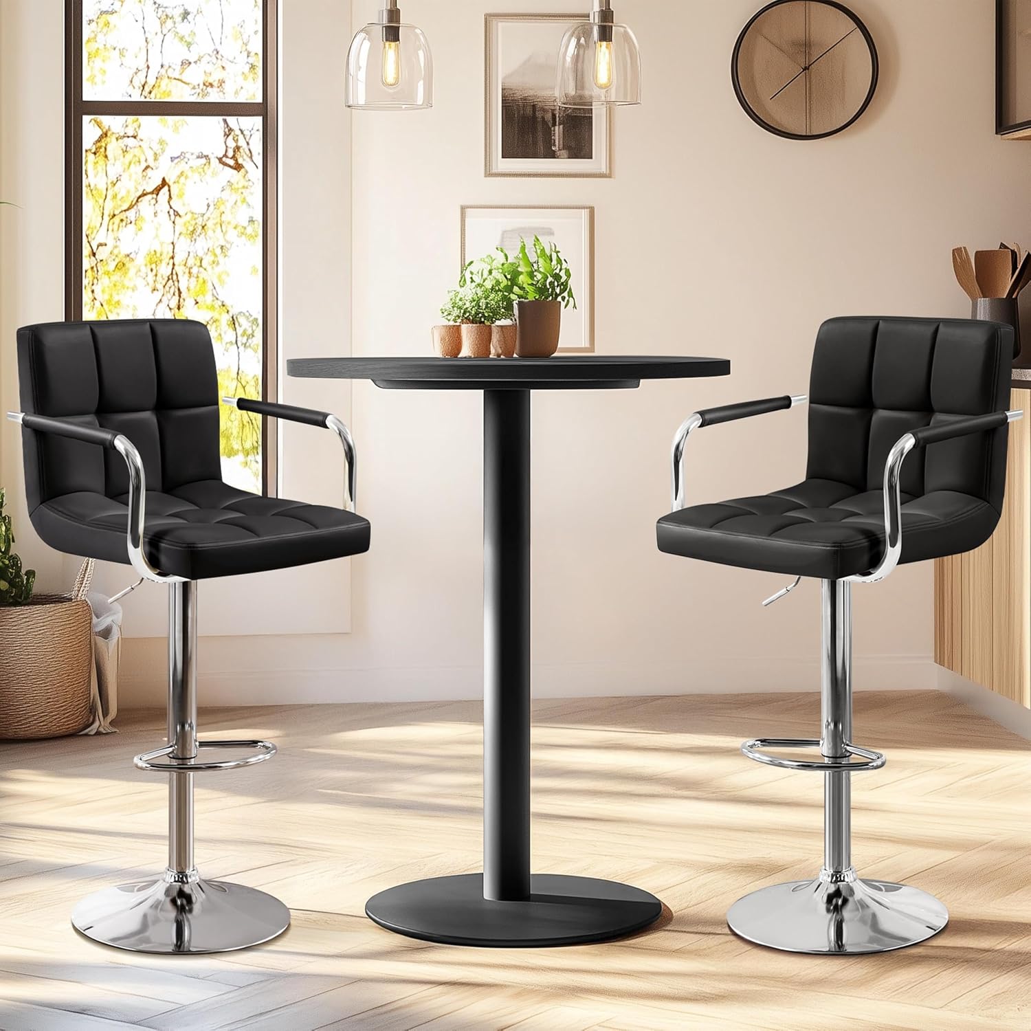 Conjunto de 2 bancos de bar, b - Home Bar Stools avaliação e preço