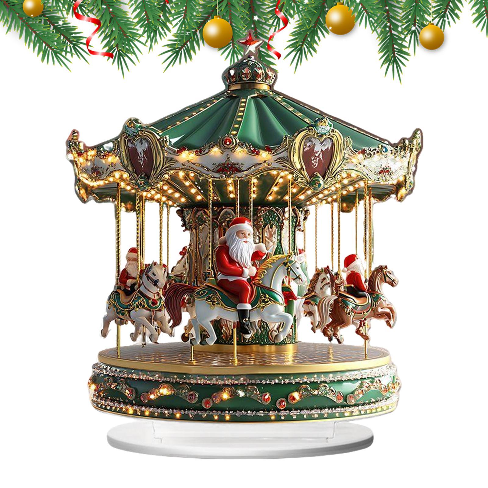 Carrossel de natal acrílico 2d - Home Bar Shelf avaliação e preço