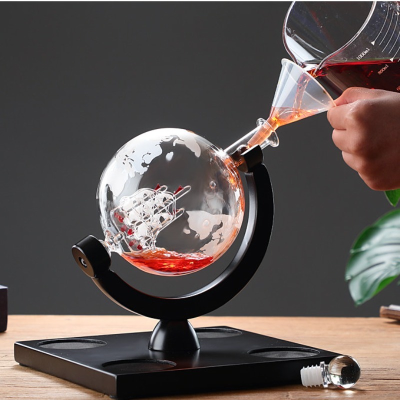 Conjunto de Decantador de Vinh - Home Bar Stand avaliação e preço