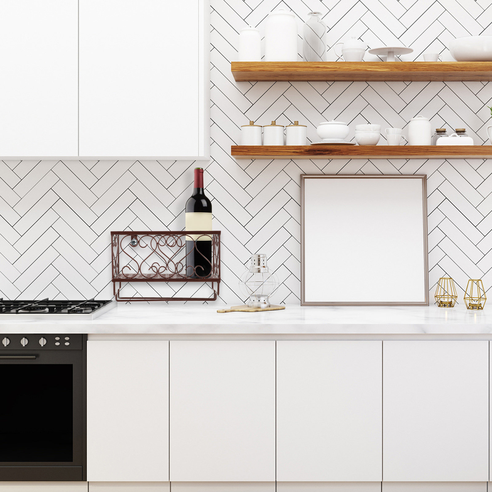 Suporte de Parede para Garrafa - Home Bar Shelf avaliação e preço