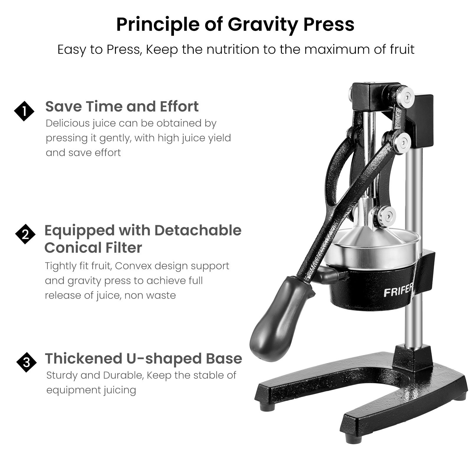 Espremedor de frutas manual de - Citrus Juicer Bar avaliação e preço